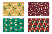 Dog Christmas patterns card elements, a Pattern Graphic by RevolutionizZed (Thumbnail 10 of 14)