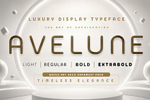 AVELUNE - Timeless Luxury Font