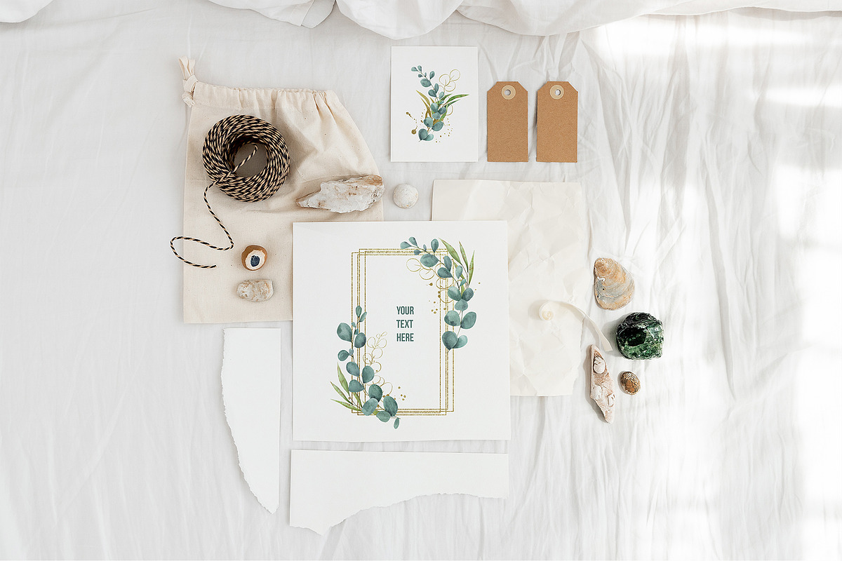 Watercolor Eucalyptus SET, a Decorative Illustration by TanataDesign (Photo 10 of 16)