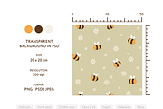 Cute Patterns For Kids With Bees, a Pattern Graphic by vatrushkaprint_store (Thumbnail 3 of 5)