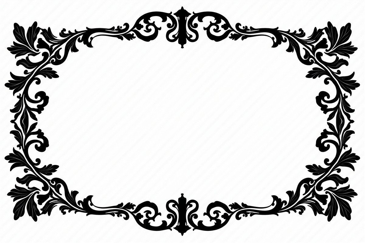 Elegant Floral Border Vector Design,, an Illustration by Amazin_art (Photo 26 of 26)
