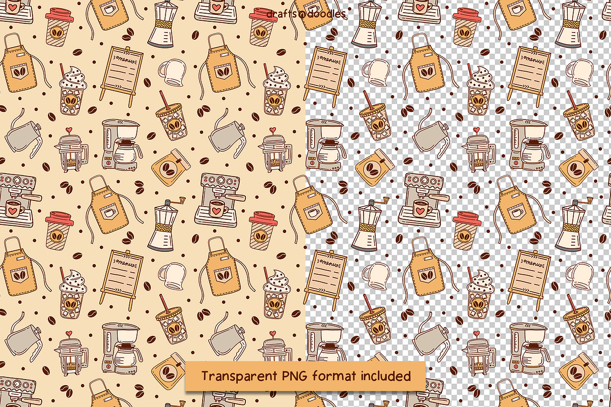 Cafe and Bakery Clipart and Patterns, a Food Illustration by Drafts n Doodles (Photo 7 of 12)