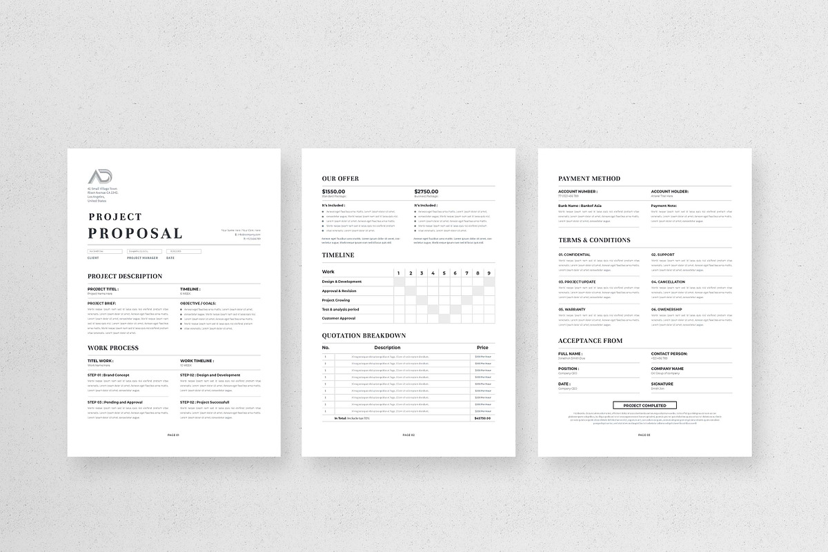 Proposal | MS Word & Indesign, a Stationery Template by design_hut (Photo 2 of 7)