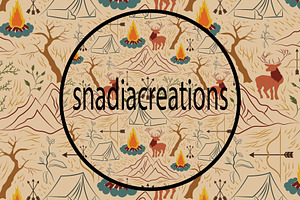 Autumn hunting, a Pattern Graphic by snadiacreations