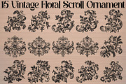 Vintage Floral Ornament & Wreath SVG, an Object Graphic by Gfx_Store (Thumbnail 16 of 16)