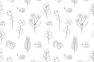 Spring Graphics Pattern. Spring SVG