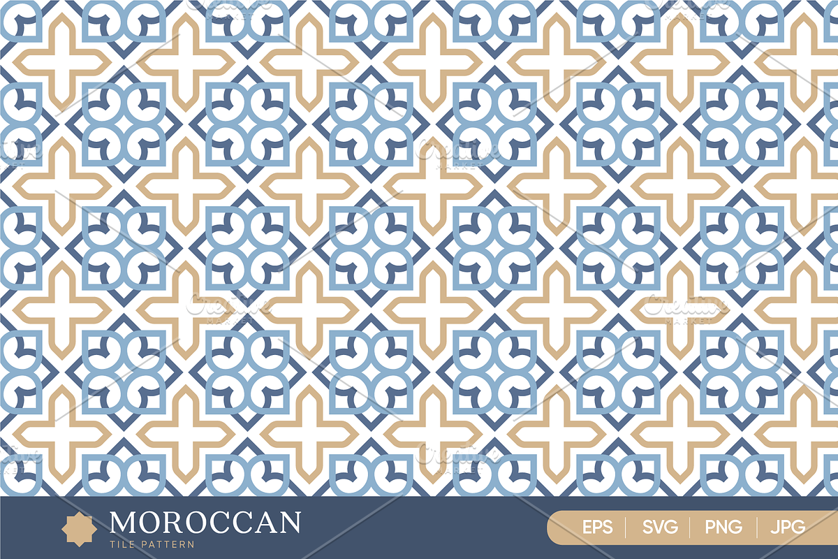 Moroccan Seamless Tile Pattern Set, a Pattern Graphic by Soufone (Photo 5 of 5)