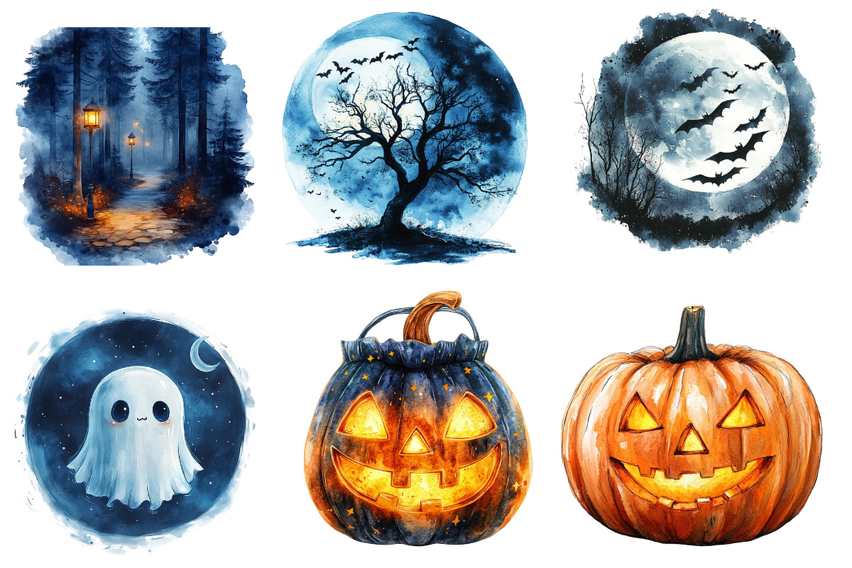 Halloween Night Clipart, an Illustration by Designworld (Photo 4 of 5)