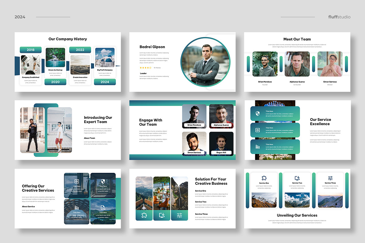 Creative Business Keynote Template, a Design Template by fluffstudio (Photo 3 of 6)