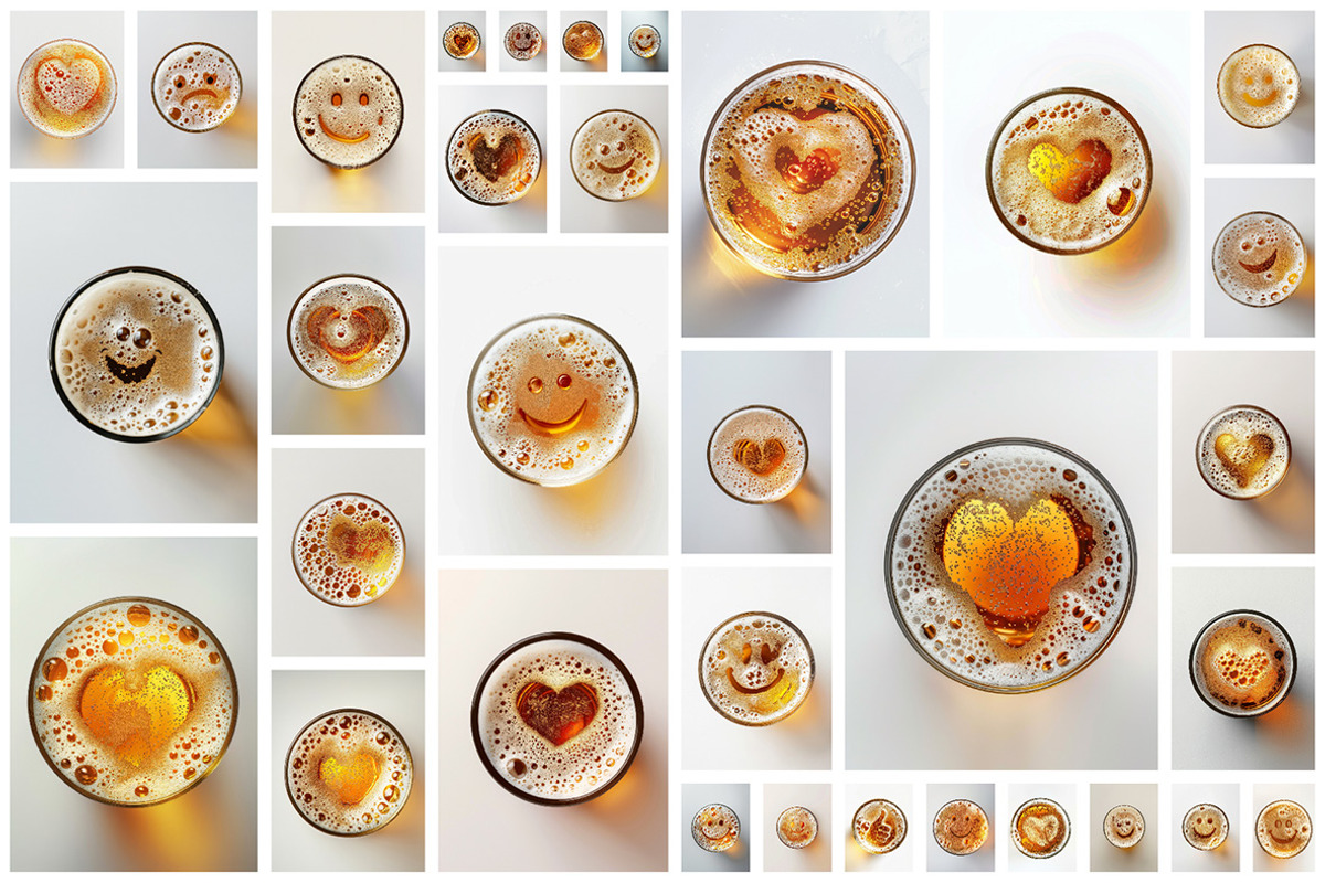 99 Beer foam images, a Food & Drink Photo by Handmadefont (Photo 4 of 10)