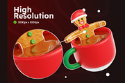 Gingerbread Man 3D Icons, a Characters & Person 3D Model by Rakata Studio (Thumbnail 3 of 7)