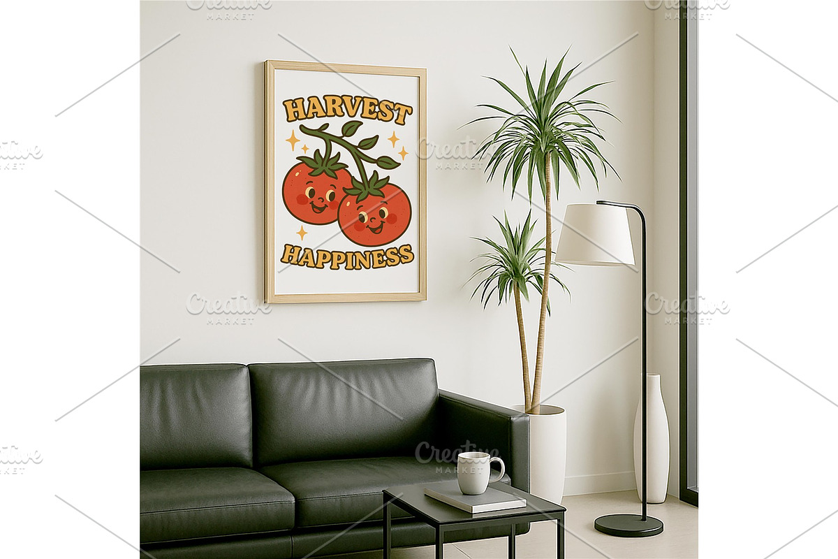 Harvest Happiness Wall Art Tomato, a Background Graphic by LaseredNinja (Photo 5 of 7)
