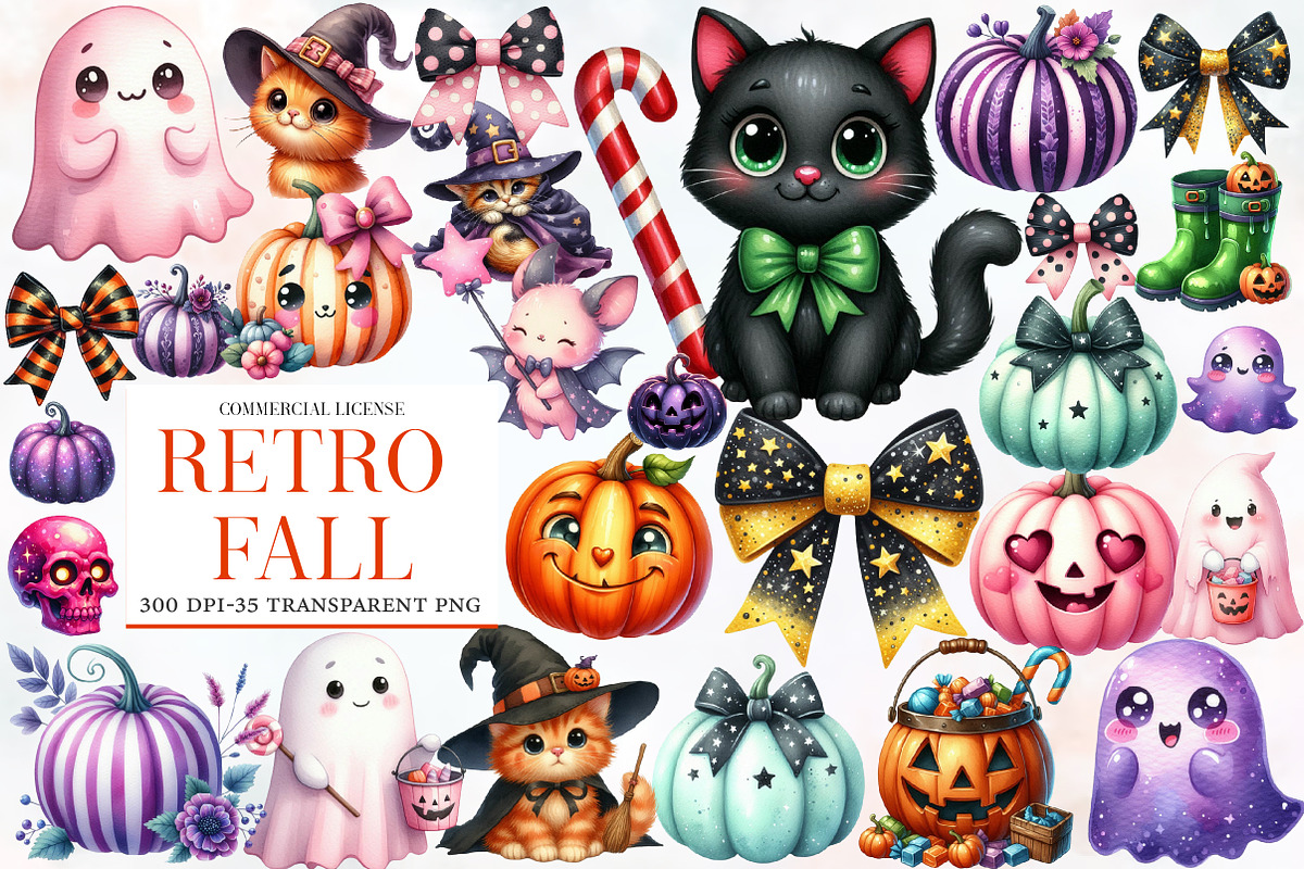 Retro Fall Png, Fall, Halloween, an Icon by Designworld (Photo 1 of 5)