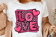 Valentine's Day Love leopard frame, an Illustration by Creative Art (Thumbnail 4 of 6)