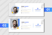 Email Signature Template, a Social Media Template by pixelcreatx (Thumbnail 1 of 2)