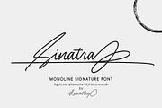 Sinatra | Monoline Signature, a Script Font by Lemonthe (Thumbnail 1 of 9)