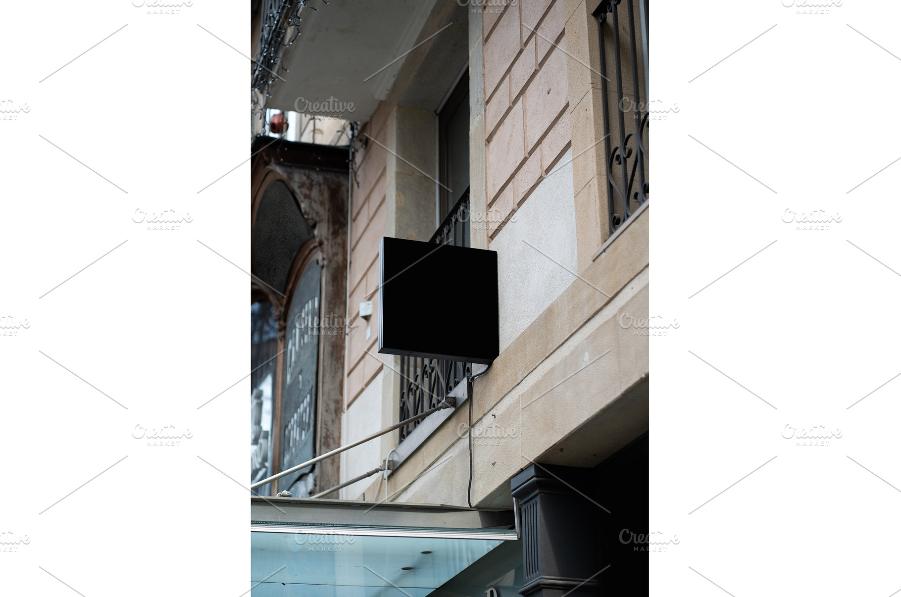 Blank black street sign mock-up on, an Architecture Photo by volodymyrshtun13795
