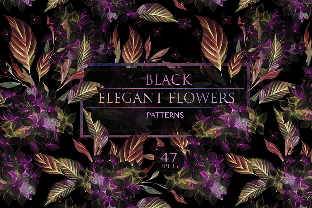 ELEGANT FLOWERS PATTERNS, a Pattern Graphic by Knopazyzy (Photo 1 of 18)