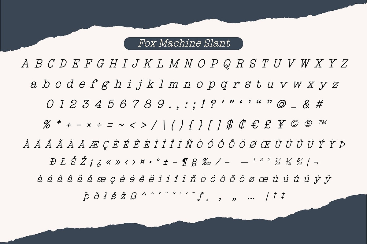 Fox Machine Font, a Slab Serif Font by Fox7 By Rattana (Photo 10 of 11)