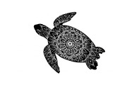 Mandala Sea Turtle SVG Bundle, an Illustration by yasushie (Thumbnail 18 of 31)