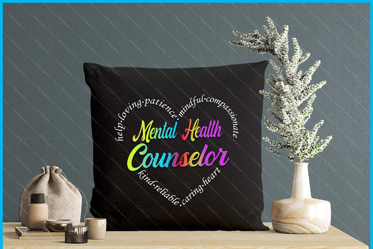 Mental Health Counselor Heart Rainbo, a Graphic by Creativeusart (Photo 4 of 4)