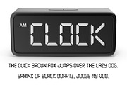CLOCK, a Sans Serif Font by Loudoun Design Co. (Thumbnail 5 of 5)