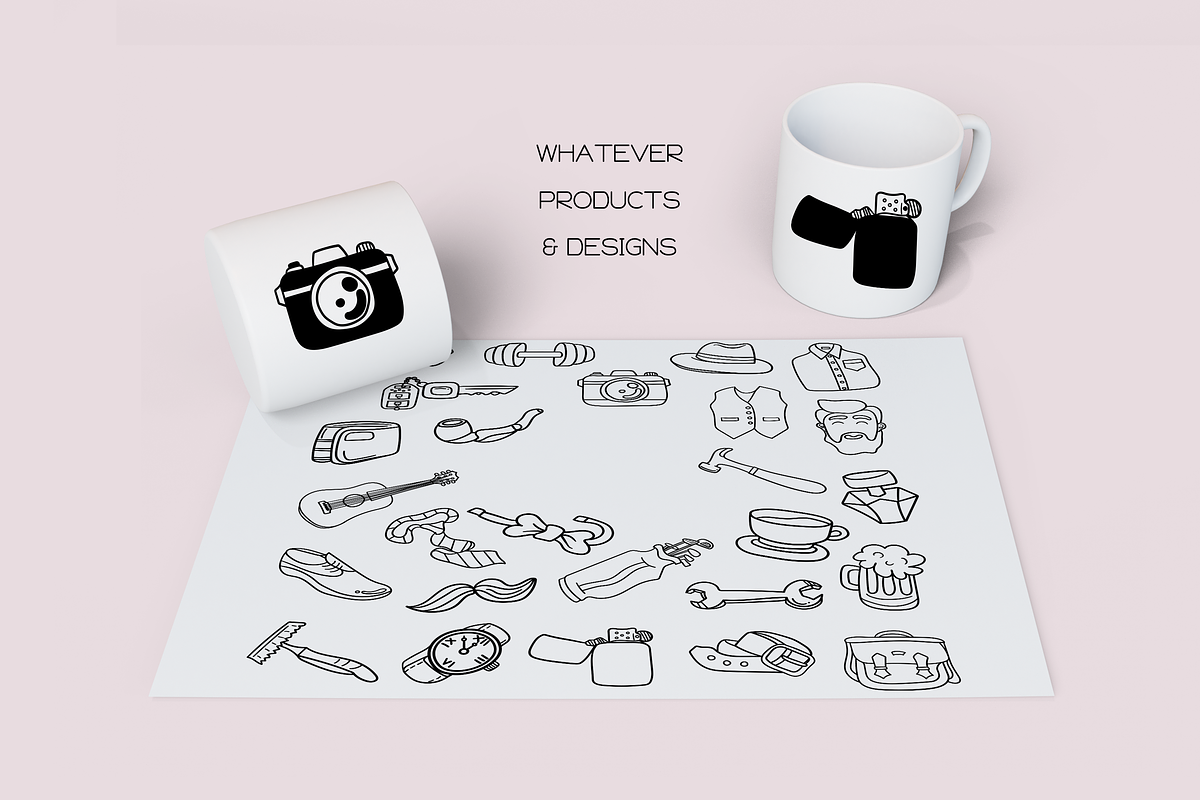 Father's Day Doodles - Dingbats Font, a Symbol Font by WADLEN (Photo 6 of 7)