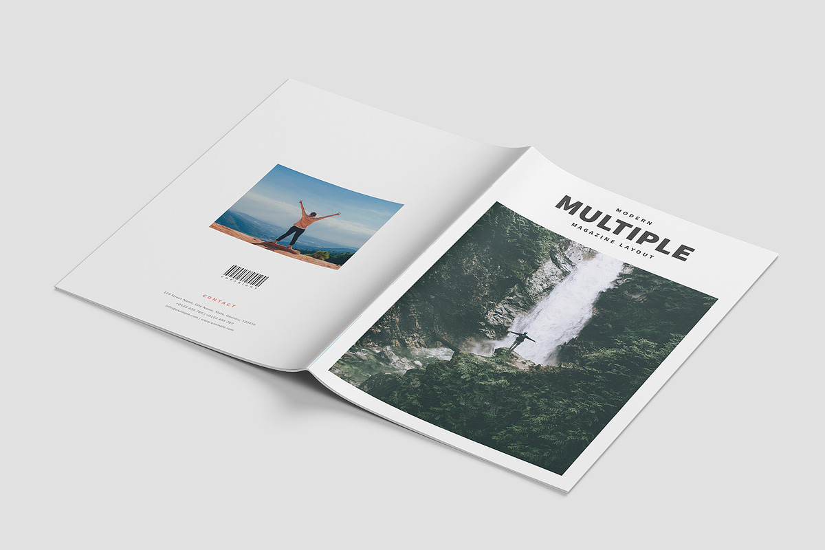 Modern Multiple Magazine Layout, a Magazine Template by Amit Debnath