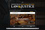 Law&Justice:Attorney WordPress Theme, a WordPress Template by ThemeBear (Thumbnail 1 of 8)