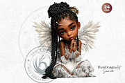 Little angels praying clipart set, a Person Illustration by ThatsDesignArt (Thumbnail 10 of 10)