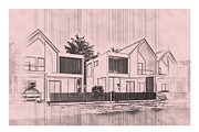 Architecture Line Drawing Photoshop, an Action Add-On by Photoshop Action (Thumbnail 5 of 13)