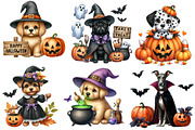 Watercolor Halloween Dogs Clipart, an Illustration by Designworld (Thumbnail 3 of 6)