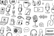 Vintage Podcast Studio Set, an Object Graphic by RT Studio (Thumbnail 3 of 4)