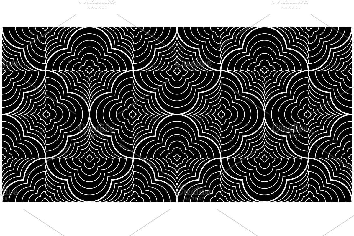Flower geometric pattern., a Pattern Graphic by RODINA (Photo 1 of 3)