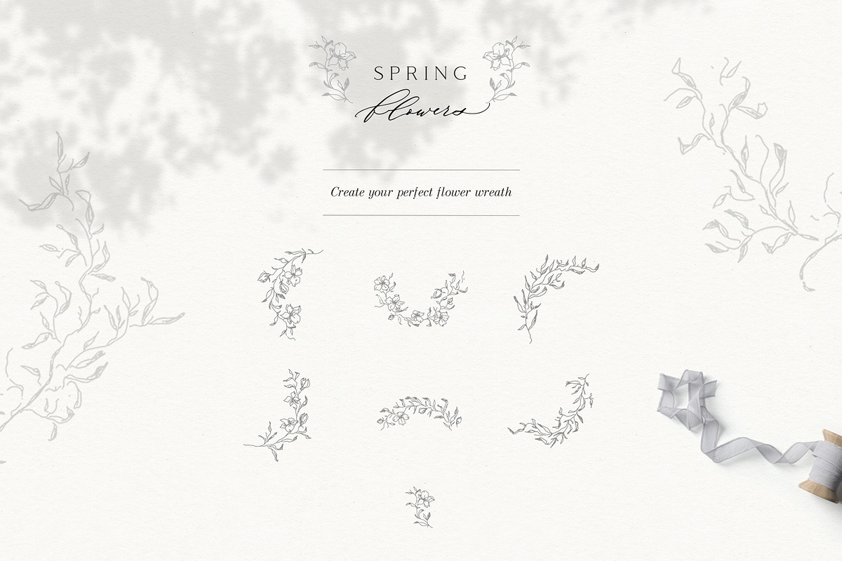 Floral clipart Summer frame png, an Illustration by Summer Nightingale Art (Photo 5 of 5)