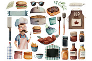BBQ Grilling Fathers Day Clipart, a Graphic by JBArt Clipart (Thumbnail 6 of 6)