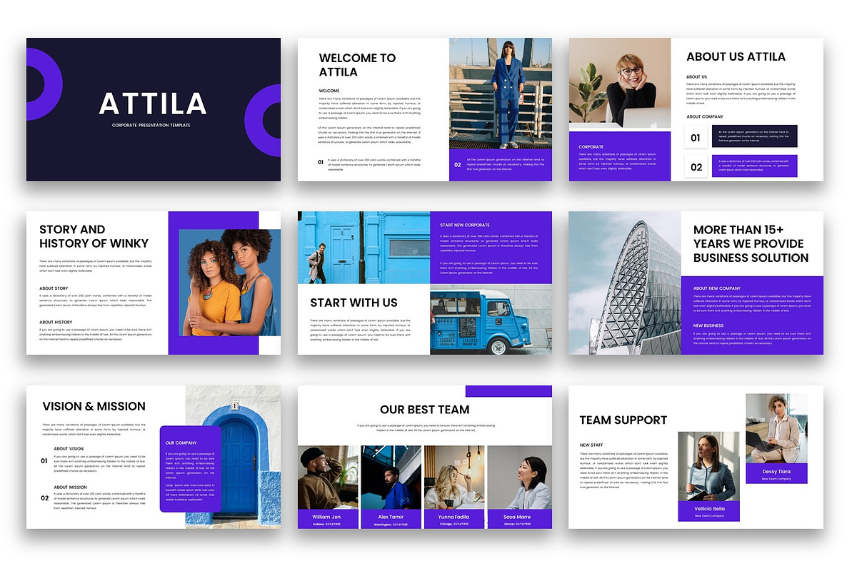 Attila - Business PowerPoint preview 2