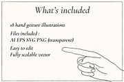 Hand Gesture Illustration Pack, a Person Illustration by statica (Thumbnail 5 of 6)