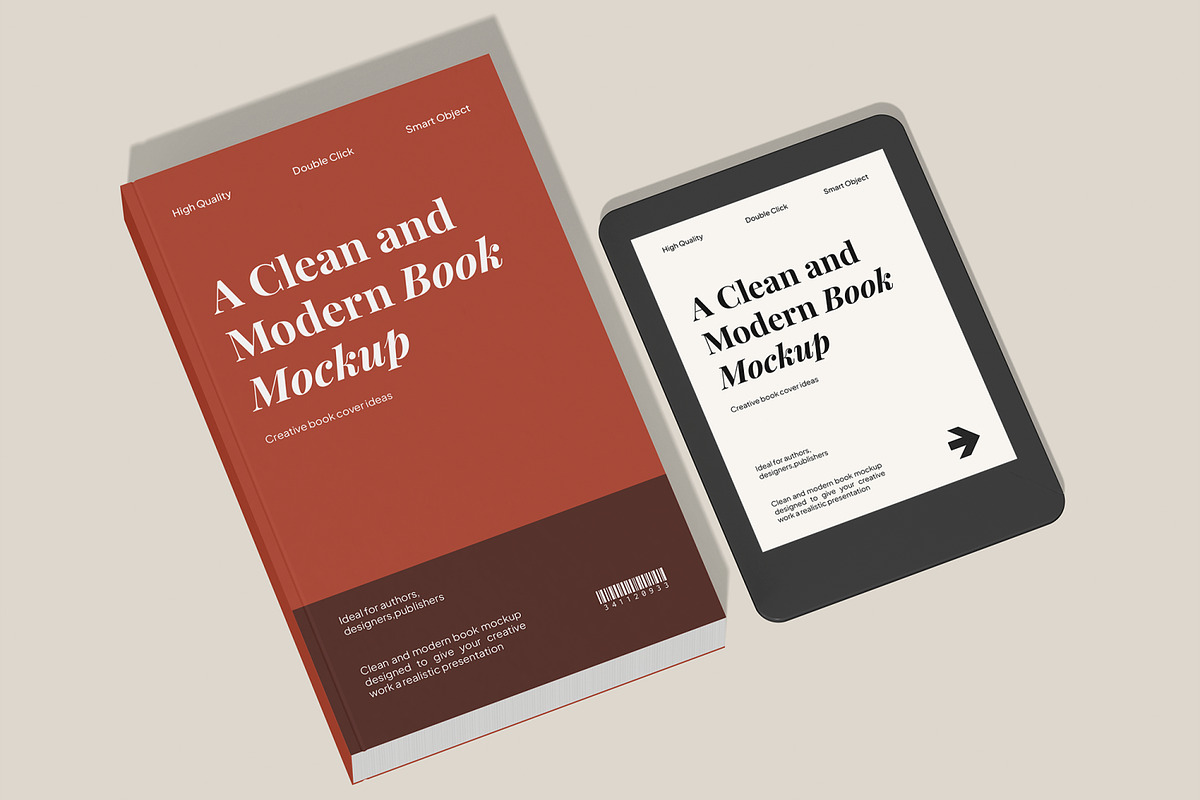 Ebook Mockup, a Merchandise Mockup by Unerispace (Photo 2 of 6)