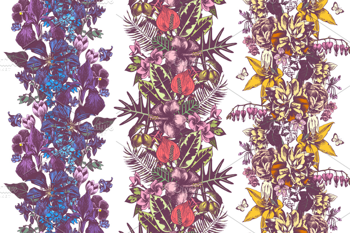 Hand drawn floral super set, a Decorative Illustration by handsketched (Photo 5 of 5)