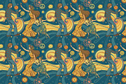 A set of seamless patterns of 70s., a Pattern Graphic by Designs by Helen Trupak (Thumbnail 3 of 8)