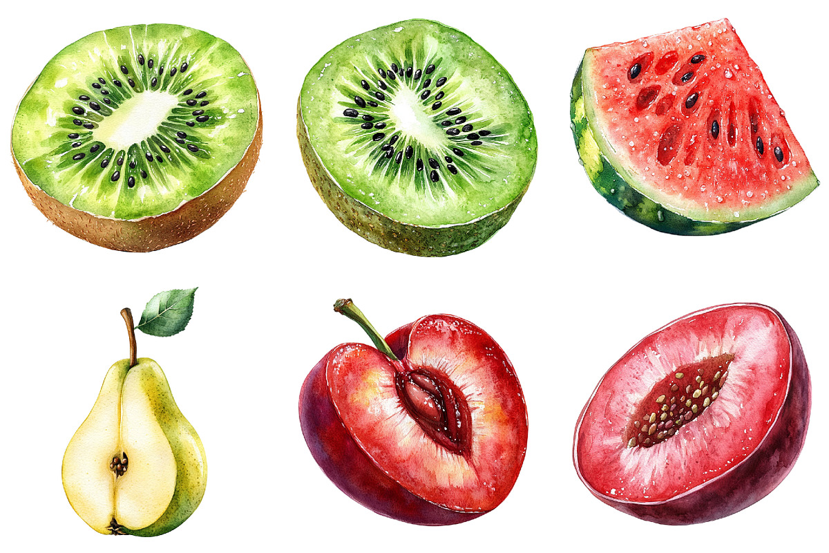 Fresh Summer Fruit PNG Bundle, an Illustration by Pixels.Craft (Photo 6 of 10)