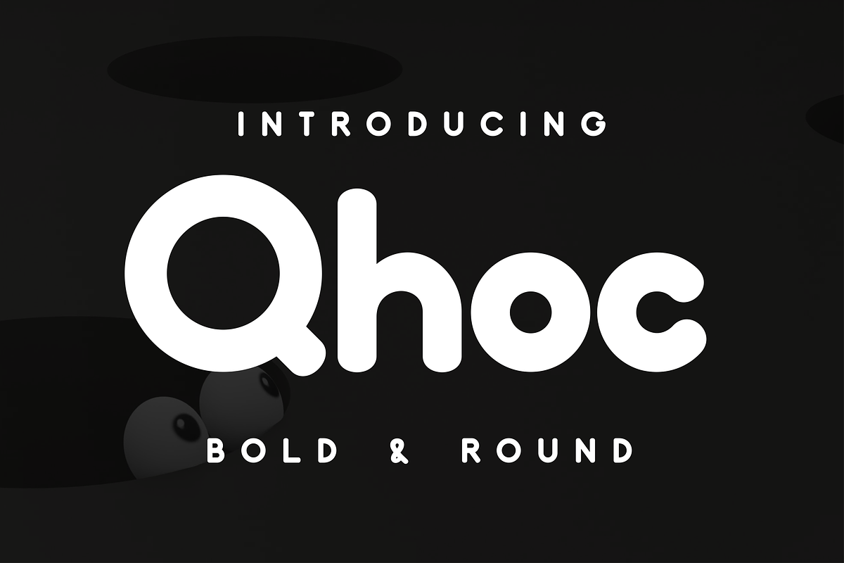 Qhoc Rounded Font, a Sans Serif Font by Monoletter Studio (Photo 1 of 4)