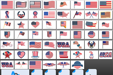 Usa Flags SVG American Flag Designs, a Graphic by AtacanDigital