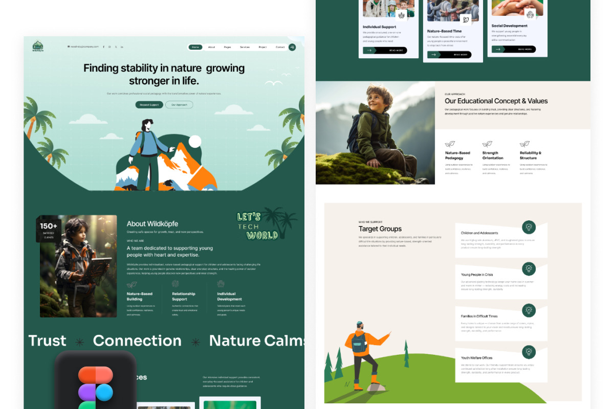 WildLife - Landing Page Figma Design, an UI Kit Template by ArtGalaxy (Photo 1 of 3)