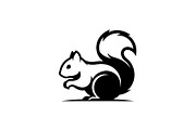 Squirrel Silhouette Vector Bundle, an Illustration by yasushie (Thumbnail 14 of 48)