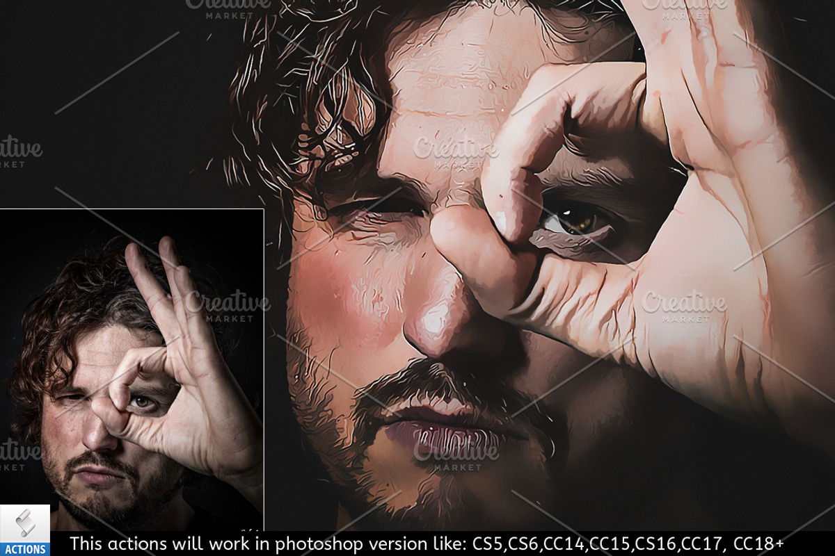 Vector Painting Actions Bundle, an Action Add-On by Vatdesign (Photo 7 of 13)