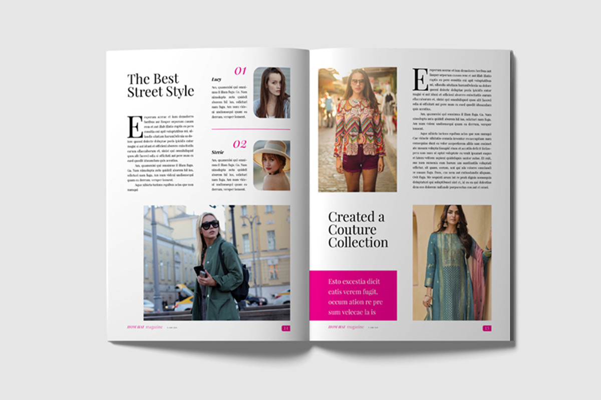 Fashion Magazine Template, a Print Template by Rumoh Grafika (Photo 8 of 13)