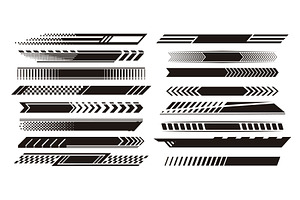 Dynamic black racing stripes with, an Illustration by art PVP - market