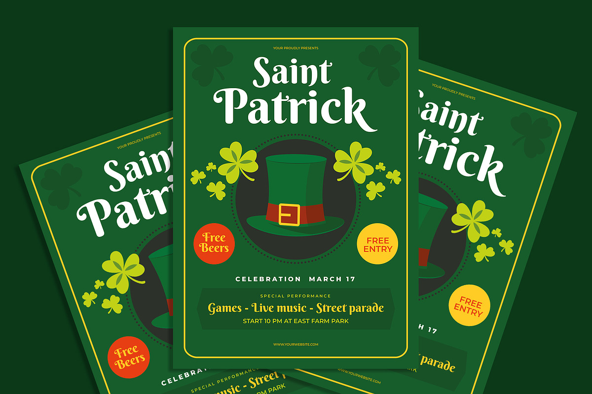 Saint Patrick flyer, a Flyer Template by AdamHasan (Photo 2 of 3)